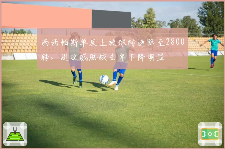 西西帕斯单反上旋球转速降至2800转,进攻威胁较去年下降明显